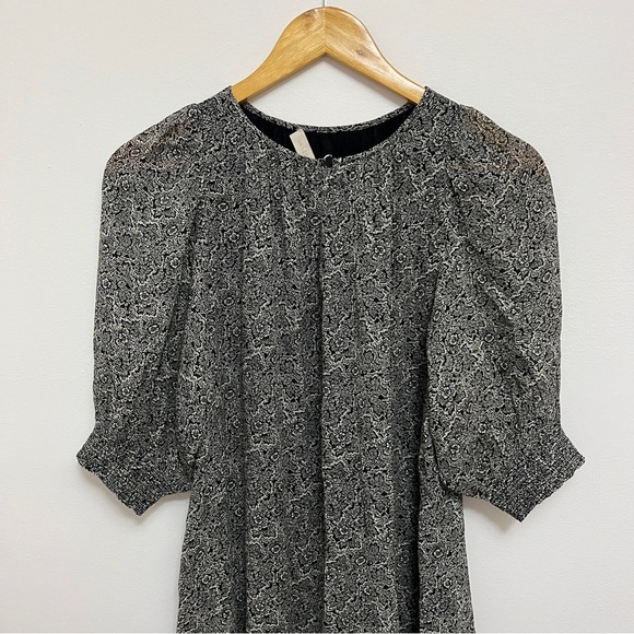 VANESSA BRUNO Alphée dress Mini Black & White Floral Size 34 US 0 - Picture 6 of 9